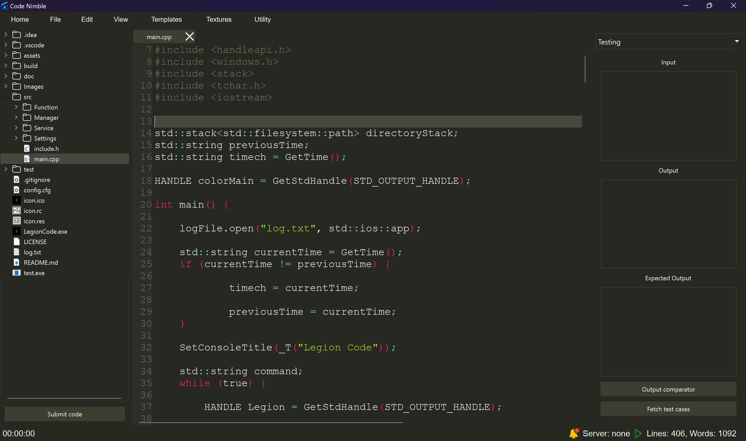 CodeNimble Project Screenshot